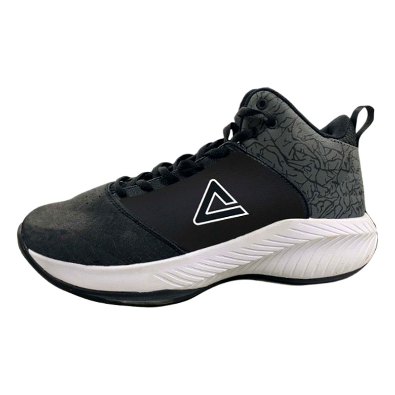 ZAPATILLA DE BASKET E39025 BLACK WHITE