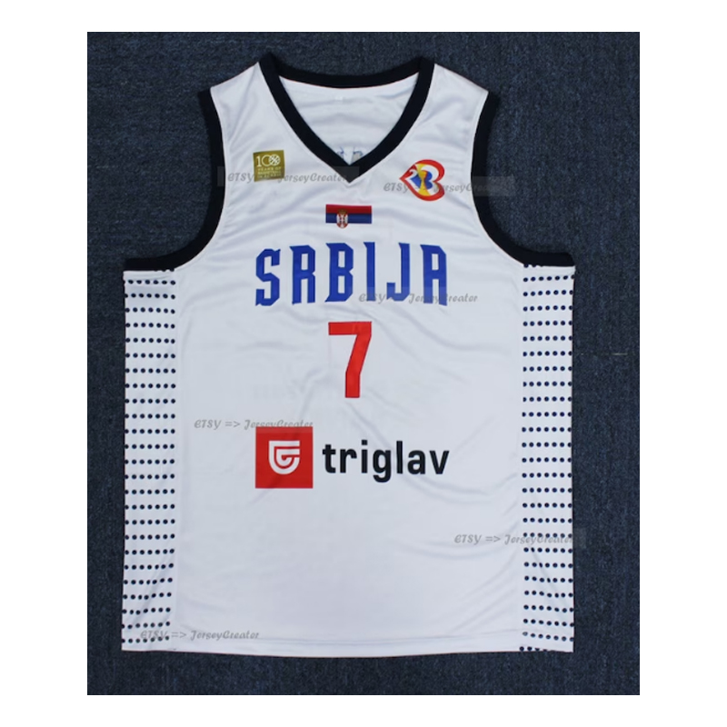 CAMISETA SERBIA JOKIC OFICIAL FW07771BLANCO