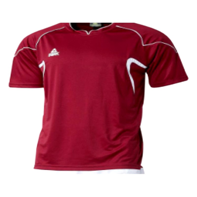 CAMISETA  TS5062 BURGUNDI-WHITE