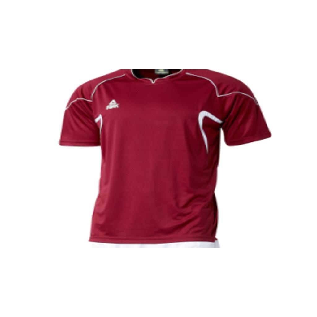 CAMISETA  TS5062 BURGUNDI-WHITE